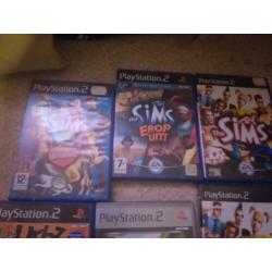 playstation 2met race stuur en spellen