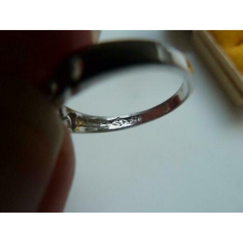Klassieke ring gourmetschakel + solitair diamant / Luxeriös