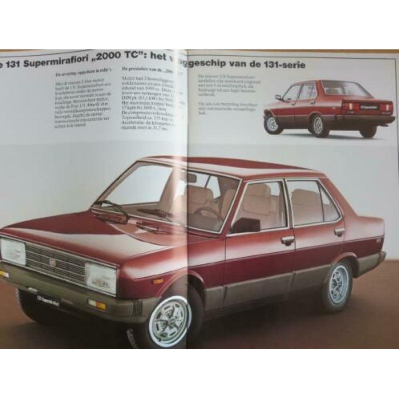 folder Fiat 131 met oa Supermirafiori 2000TC