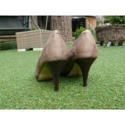 LA STRADA bruine pumps maat 39 als nieuw