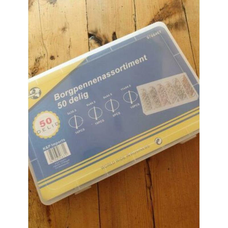 Assortiment borgpennen 50 delig € 15,95