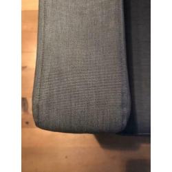 Grijze/ antraciet 3 zits hoekbank Ikea karlstad