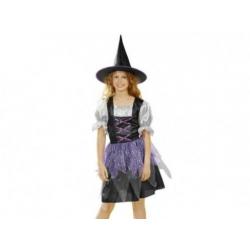 LUPILU Carnaval Verkleedkleding Heks (ALS NIEUW; mt.110/116;