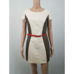 Natan Editions 5 jurk roomwit beige designer luxe maat 36
