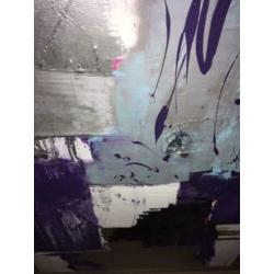 Acryl op de doek schilderij met stevige houten lijst By Inge