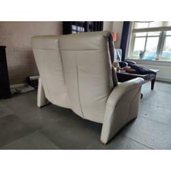 Bankstel leer en relaxstoel
