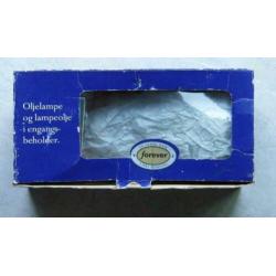 Prachtig Deens glazen olielampje