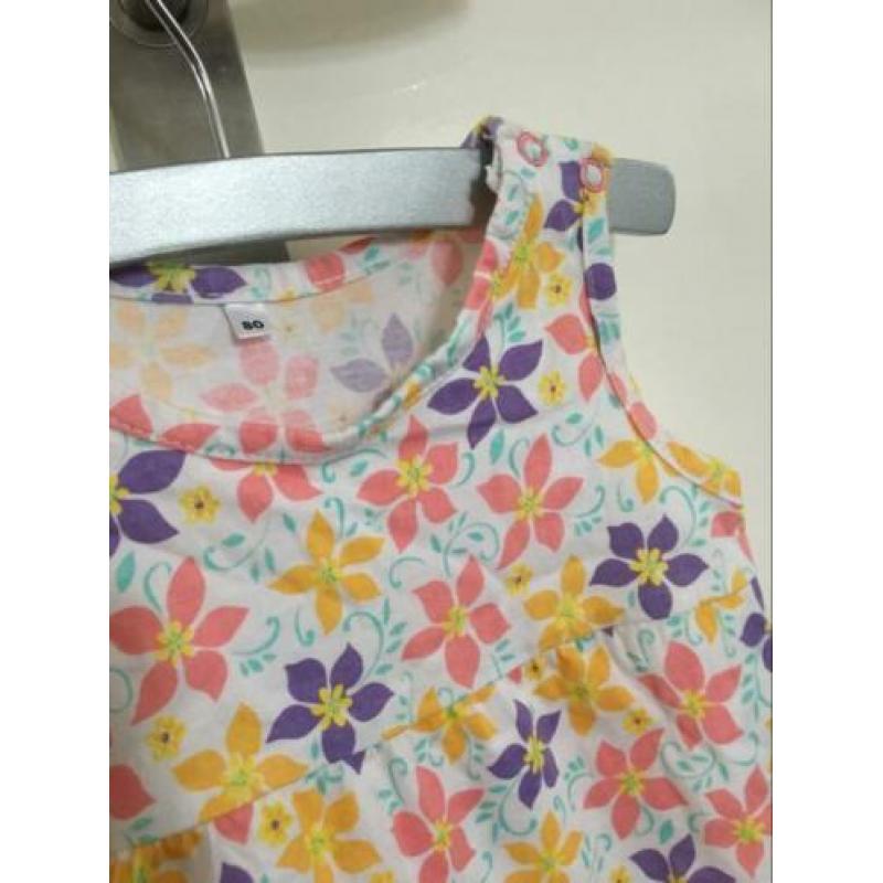 Nieuw! Jurkje / zomerjurkje bloemen Maat 80/86