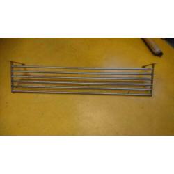 Rvs kapstok met hoedenplank 120 x 27 cm + gratis kapstokken