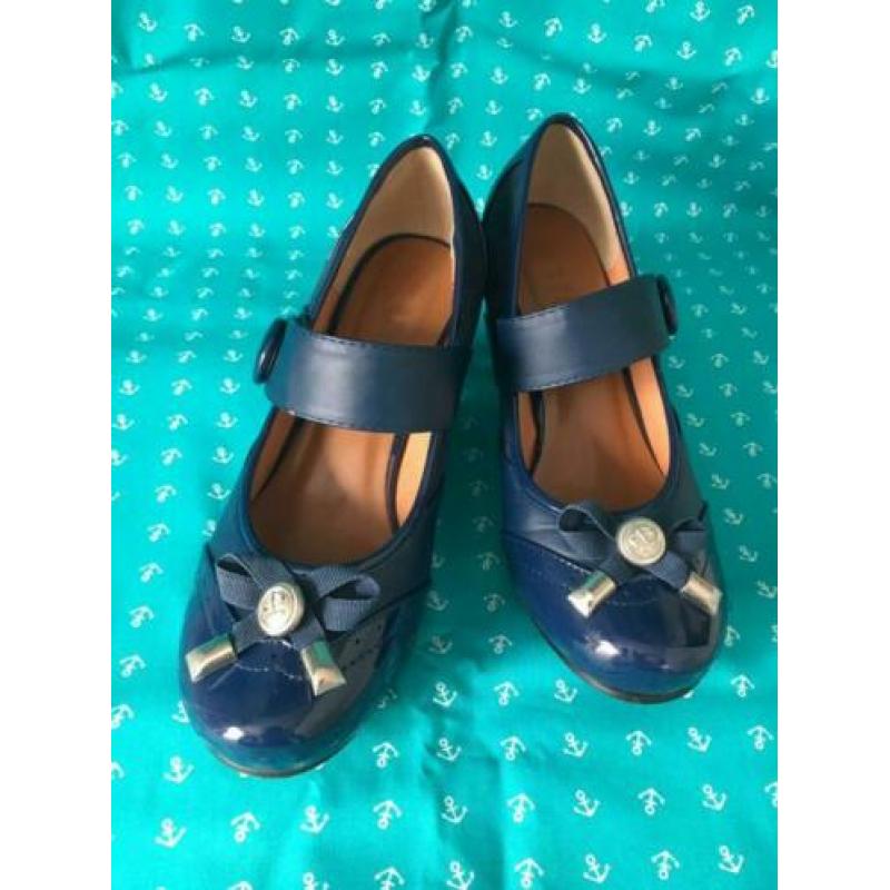 Vintage Retro Rockabilly Sailor Hakken Blauw 38