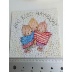 Puzzel God bless Amerika mini Jigsaw puzzle Betsey Clark 70