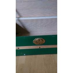 Hutkoffer, antiek 80x33x45 cm Groen