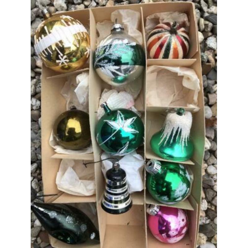 Oude kerstballen