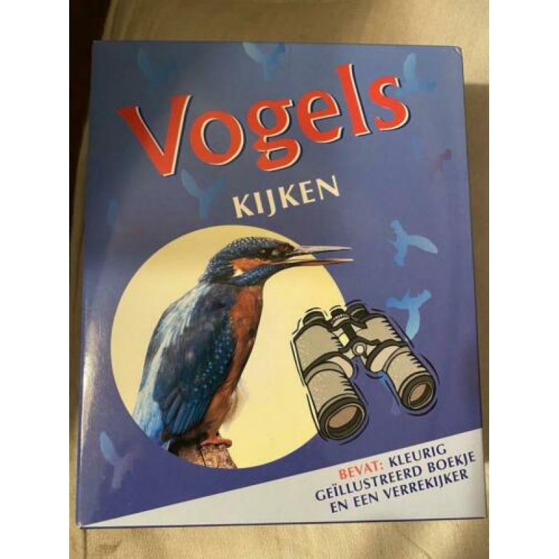 Vogels kijken, boekje met verrekijker voor kinderen