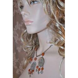 KETTING met 3 bohemian hangers