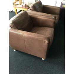 Fauteuils (2) zadelleer