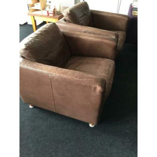 Fauteuils (2) zadelleer
