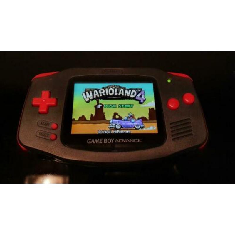 Gameboy advance met ips v2 scherm en games