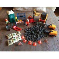 Complete set Playmobil bouwplaats zo goed als nieuw