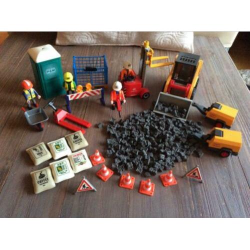 Complete set Playmobil bouwplaats zo goed als nieuw