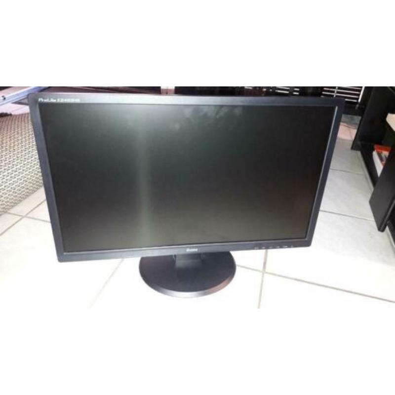 2 x Liyama prolite E2483 H full HD monitor nieuwstaat