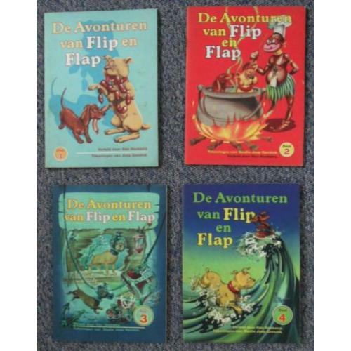 DE plaatjesalbum:De avonturen van Flip en Flap (4 delen)1950