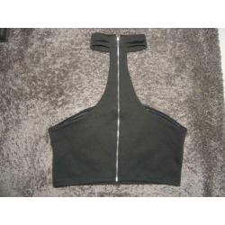 Korte strapless haltertop Eight maat M