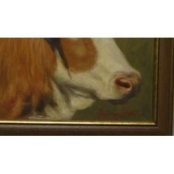 Prachtig portret van koe van beroemde Duitse schilder