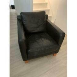 2 echt leren stoelen