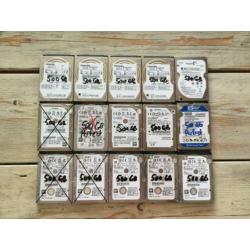 25x sata 2,5" inch laptop hardeschijf, 500gb / 320 gb / 250