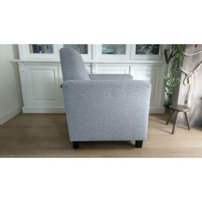 Fauteuil, grijs stof