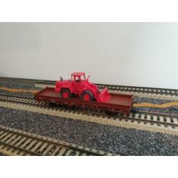 Märklin H0 46972 - Platte wagen met bulldozer