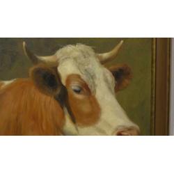 Prachtig portret van koe van beroemde Duitse schilder