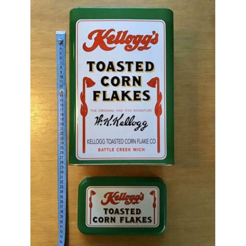 Groot nostalgisch blik / voorraadbus Kellog’s Corn Flakes