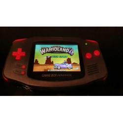 Gameboy advance met ips v2 scherm en games