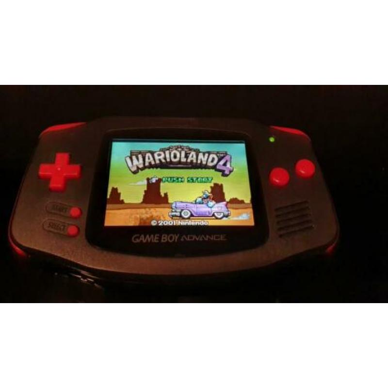 Gameboy advance met ips v2 scherm en games