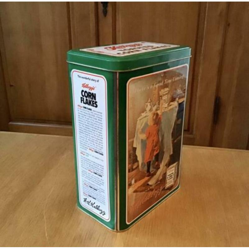 Groot nostalgisch blik / voorraadbus Kellog’s Corn Flakes