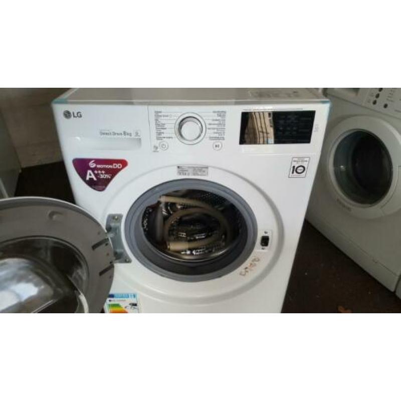 NIEUWE LG 8 kg A+++ Direct drive 1400 rpm 2 jaar garantie !!