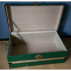 Hutkoffer, antiek 80x33x45 cm Groen