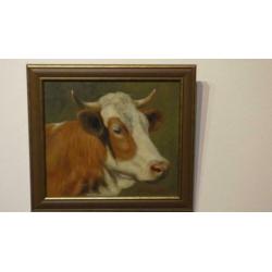 Prachtig portret van koe van beroemde Duitse schilder