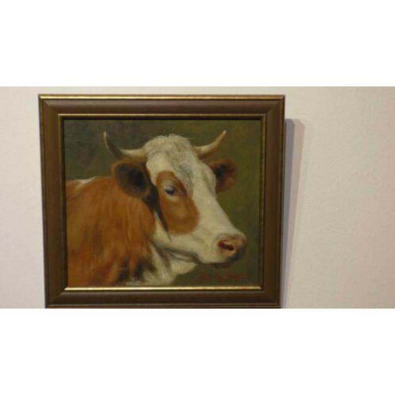 Prachtig portret van koe van beroemde Duitse schilder