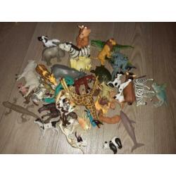 Veel plastic dieren ..