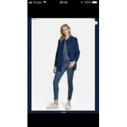Blauwe Mantel jas S NIEUW