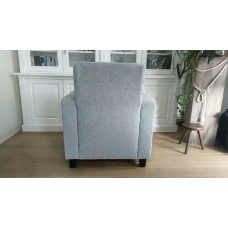 Fauteuil, grijs stof
