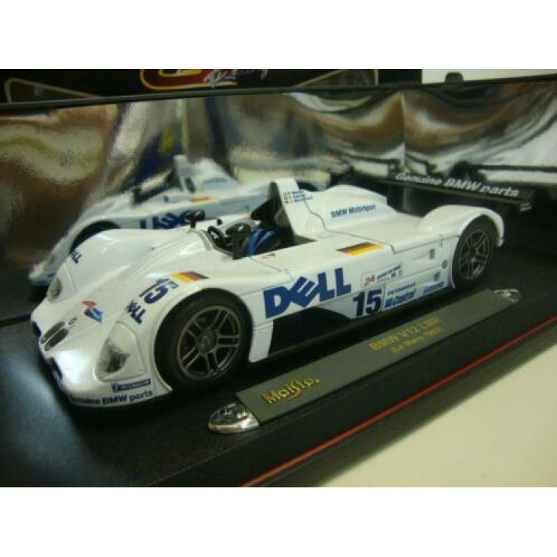 BMW V12 LMR 1999 Le Mans wit Maisto 1:18 KRD