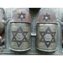 oude joodse menorah chanoeka olielamp chanoekia