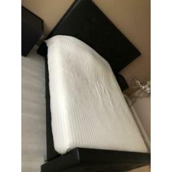 Boxspring leer 200x180