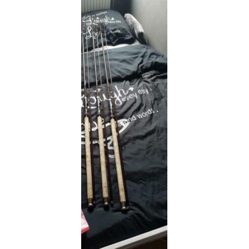 3x bionic classic kurk 12 ft. 2,5lb. 3x jrc sleeves nieuw.