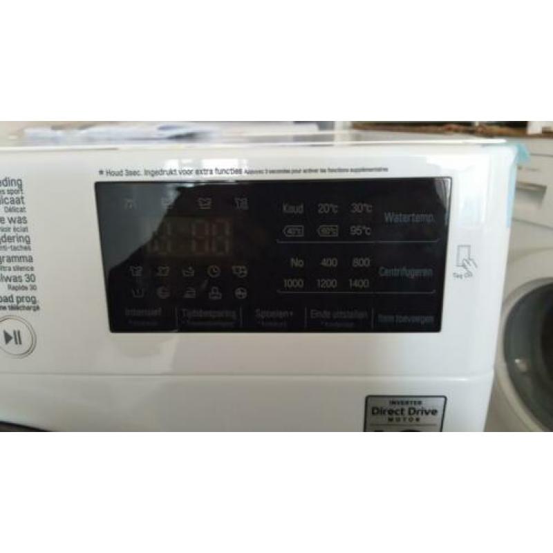 NIEUWE LG 8 kg A+++ Direct drive 1400 rpm 2 jaar garantie !!