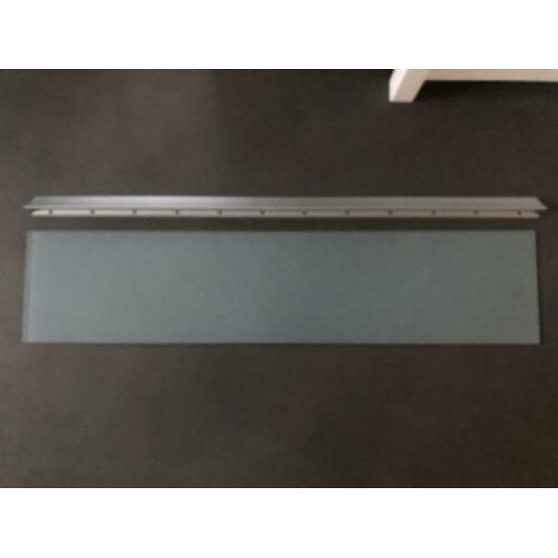 Melkglas ophangplank wandplank 1.18 mt, zgan
